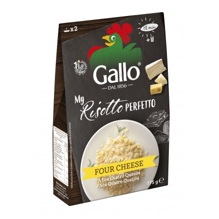 RISOTTO PERFETTO RISO GALLO 4 QUEIJOS 175 G 
